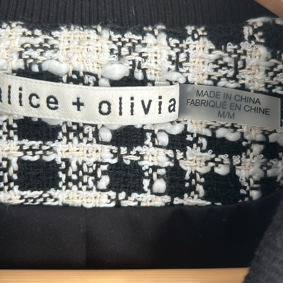 Alice & Olivia Felisa sequin bomber jacket - Picture 7 of 16